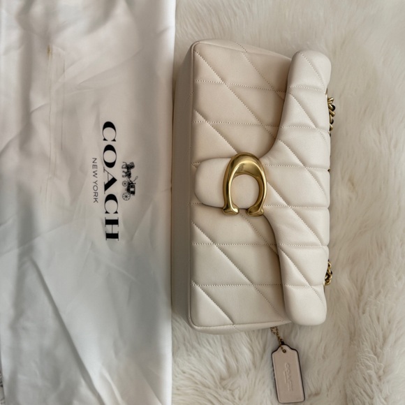 Coach White Quilted Tabby 26  Bag - Picture 2 of 10